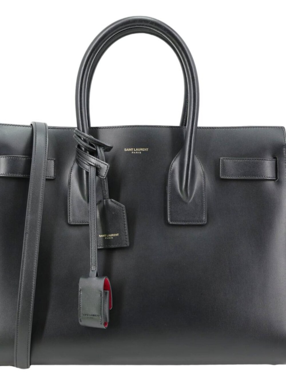 Yves Saint Laurent  Sac De Jour Small Smooth Calfskin Leather Tote Bag Black